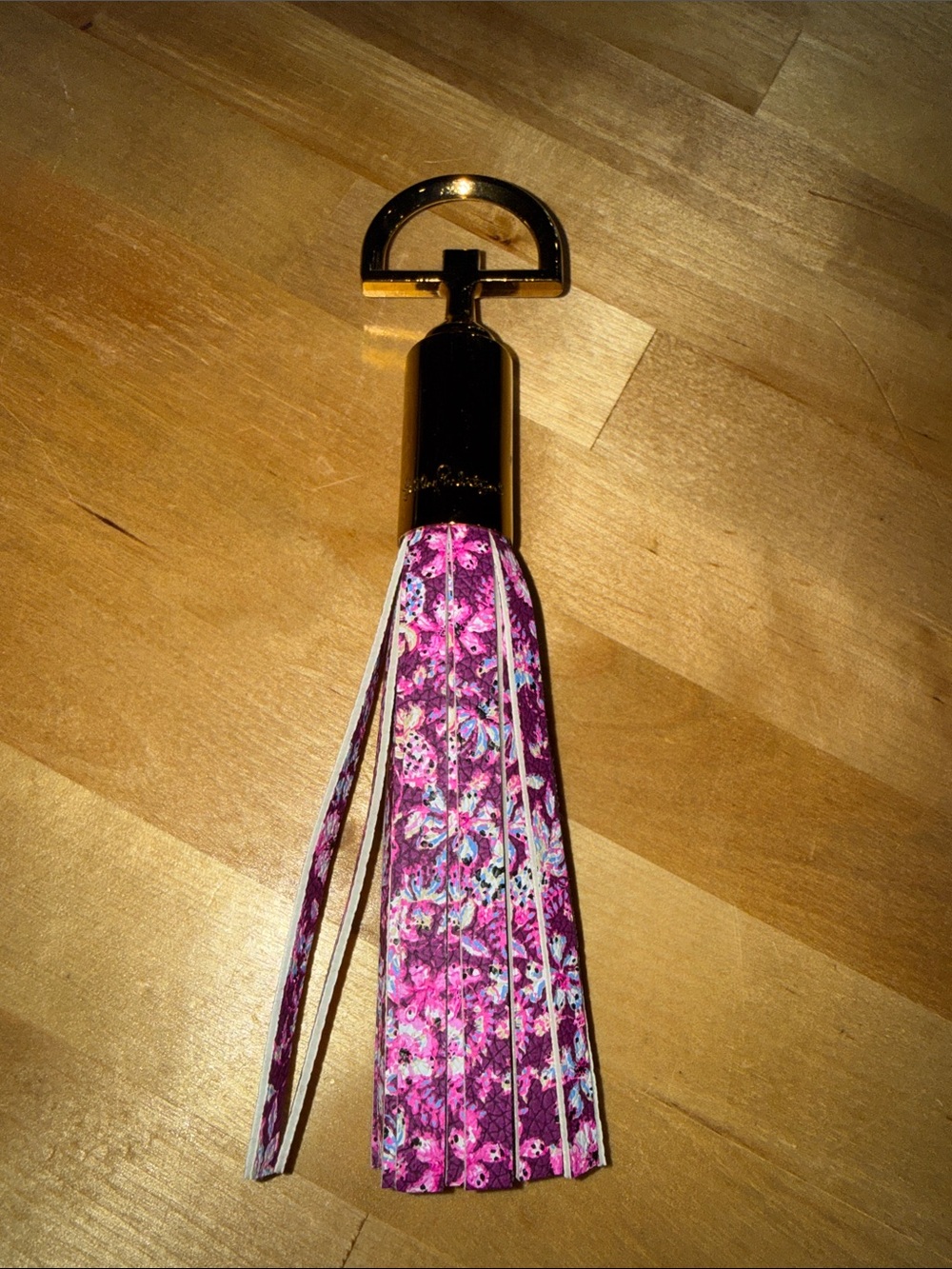 NWOT Lilly Pulitzer Floral Pink Tasseled Bottle Opener